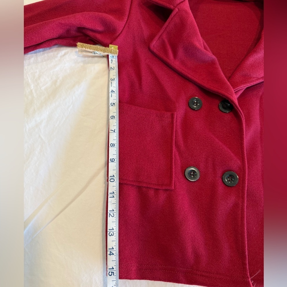 4/$20 Stylish Red Jacket - Size Small - Picture 4 of 5